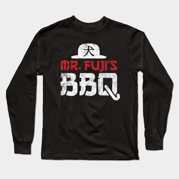 Mr. Fuji BBQ Long Sleeve T-Shirt by Mark Out Market